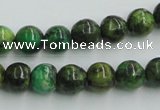 CTP04 15.5 inches 10mm round yellow green pine gemstone beads wholesale