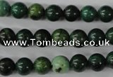 CTP202 15.5 inches 8mm round yellow pine turquoise beads wholesale