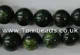 CTP205 15.5 inches 14mm round yellow pine turquoise beads wholesale