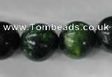 CTP207 15.5 inches 18mm round yellow pine turquoise beads wholesale