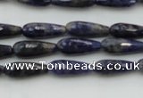 CTR04 15.5 inches 6*16mm faceted teardrop sodalite gemstone beads