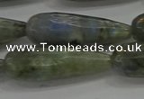 CTR147 15.5 inches 10*30mm faceted teardrop labradorite beads