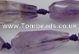 CTR210 15.5 inches 15*25mm - 16*40mm faceted teardrop ametrine beads