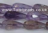 CTR300 15.5 inches 12*25mm faceted teardrop natural ametrine beads