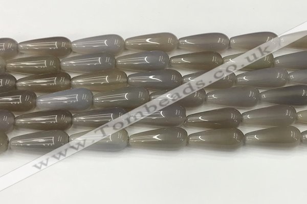 CTR400 15.5 inches 8*20mm teardrop agate beads wholesale