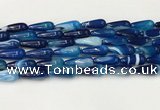 CTR405 15.5 inches 8*20mm teardrop agate beads wholesale