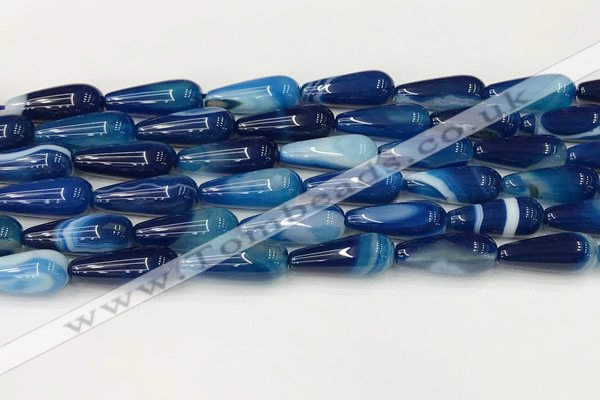 CTR405 15.5 inches 8*20mm teardrop agate beads wholesale