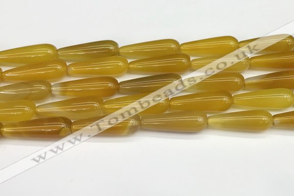 CTR415 15.5 inches 10*30mm teardrop agate beads wholesale