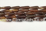 CTR417 15.5 inches 10*30mm teardrop agate beads wholesale