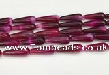 CTR420 15.5 inches 10*30mm teardrop agate beads wholesale