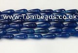 CTR442 15.5 inches 8*20mm faceted teardrop agate beads wholesale