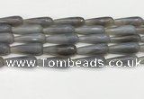 CTR450 15.5 inches 10*30mm faceted teardrop agate beads wholesale