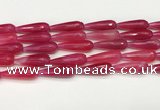 CTR455 15.5 inches 10*30mm faceted teardrop agate beads wholesale