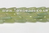CTR459 15.5 inches 10*30mm faceted teardrop agate beads wholesale