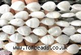 CTR518 15 inches 13*18mm flat teardrop white crazy lace agate beads