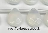 CTR674 Top drilled 10*14mm faceted briolette opalite beads wholesale