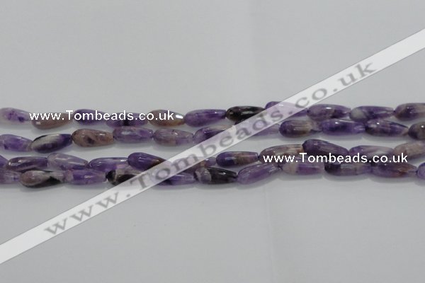 CTR71 15.5 inches 6*16mm faceted teardrop dogtooth amethyst beads