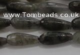 CTR77 15.5 inches 6*16mm faceted teardrop labradorite beads