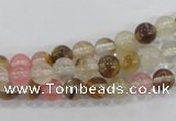 CTS02 15.5 inches 6mm round tigerskin glass beads wholesale