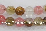 CTS04 15.5 inches 10mm round tigerskin glass beads wholesale