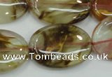 CTS51 15.5 inches 22*30mm oval tigerskin glass beads wholesale