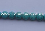 CTU03 15.5 inches 8mm round blue turquoise strand beads Wholesale