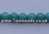 CTU05 15.5 inches 12mm round blue turquoise strand beads Wholesale