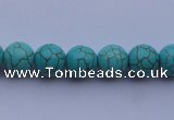 CTU05 15.5 inches 12mm round blue turquoise strand beads Wholesale