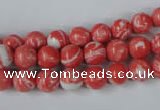 CTU1002 15.5 inches 8mm round synthetic turquoise beads wholesale