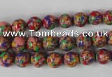 CTU1052 15.5 inches 8mm round synthetic turquoise beads wholesale