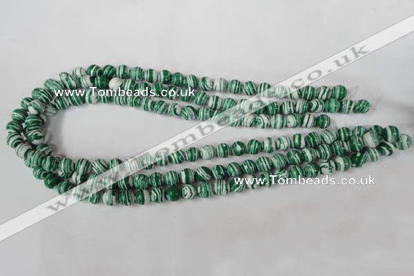 CTU1127 15.5 inches 8mm round synthetic turquoise beads wholesale