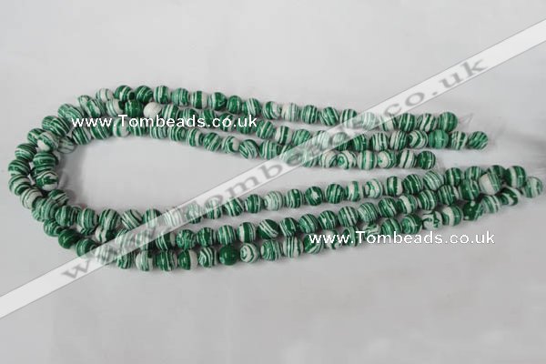 CTU1127 15.5 inches 8mm round synthetic turquoise beads wholesale