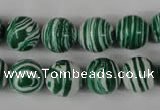 CTU1129 15.5 inches 12mm round synthetic turquoise beads wholesale