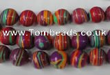 CTU1186 15.5 inches 6mm round synthetic turquoise beads wholesale