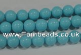 CTU1213 15.5 inches 10mm round synthetic turquoise beads