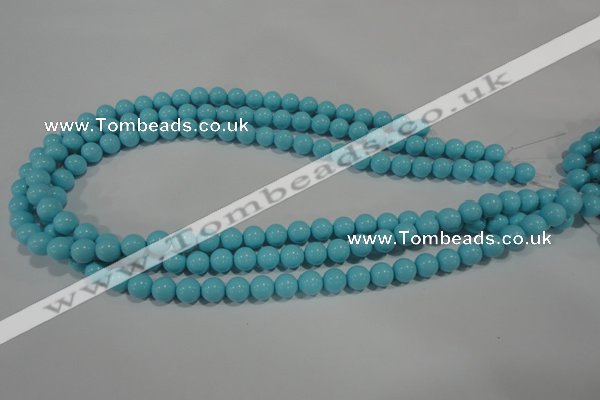 CTU1213 15.5 inches 10mm round synthetic turquoise beads