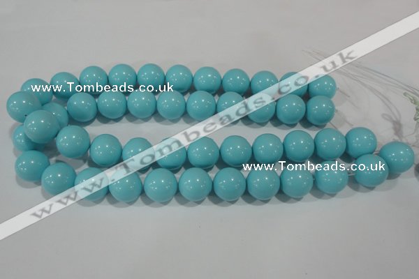 CTU1217 15.5 inches 18mm round synthetic turquoise beads