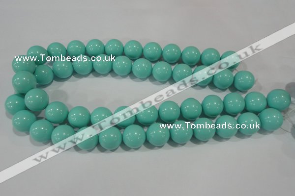 CTU1387 15.5 inches 16mm round synthetic turquoise beads