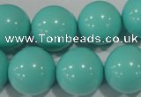 CTU1389 15.5 inches 20mm round synthetic turquoise beads