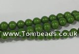 CTU1392 15.5 inches 6mm round synthetic turquoise beads