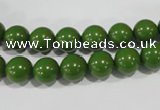 CTU1393 15.5 inches 8mm round synthetic turquoise beads