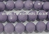 CTU1413 15.5 inches 10mm faceted round synthetic turquoise beads