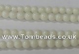 CTU1429 15.5 inches 2mm round synthetic turquoise beads