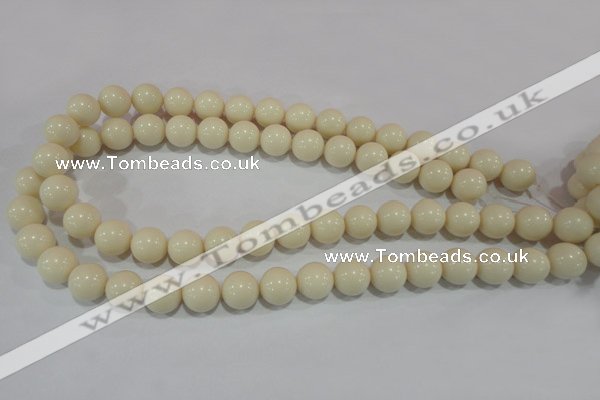CTU1435 15.5 inches 12mm round synthetic turquoise beads