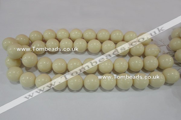CTU1437 15.5 inches 16mm round synthetic turquoise beads