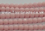 CTU1501 15.5 inches 4mm round synthetic turquoise beads