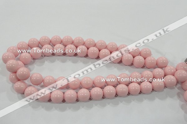 CTU1506 15.5 inches 14mm round synthetic turquoise beads