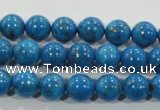 CTU1624 15.5 inches 12mm round synthetic turquoise beads