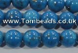 CTU1626 15.5 inches 16mm round synthetic turquoise beads