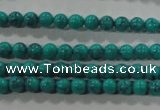 CTU1671 15.5 inches 4mm round synthetic turquoise beads